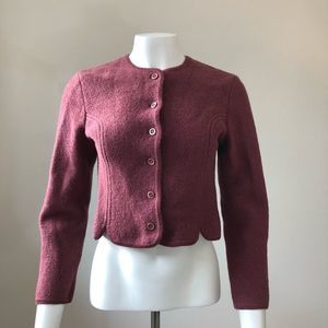 Vtg Geiger cropped cardigan